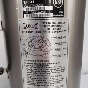 Used Thermal Dispenser - Fetco #TPD-15